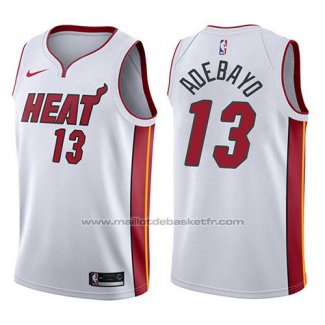 Maillot Miami Heat Bam Adebayo #13 Association 2017-18 Blanc