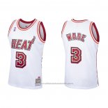 Maillot Miami Heat Dwyane Wade #3 Hardwood Classics Blanc