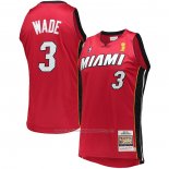 Maillot Miami Heat Dwyane Wade #3 Mitchell & Ness 2005-06 Authentique Rouge
