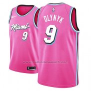 Maillot Miami Heat Kelly Olynyk #9 Earned 2018-19 Rosa