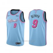 Maillot Miami Heat Kelly Olynyk #9 Ville 2019-20 Bleu