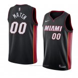 Maillot Miami Heat Yante Maten #00 Icon 2018 Noir