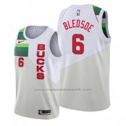 Maillot Milwaukee Bucks Eric Bledsoe #6 Earned Blanc