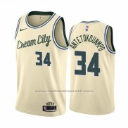 Maillot Milwaukee Bucks Giannis Antetokounmpo #34 Ville Crema2