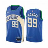 Maillot Milwaukee Bucks Jae Crowder #99 Ville 2023-24 Bleu