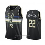 Maillot Milwaukee Bucks Khris Middleton #22 Statement 2020-21 Noir