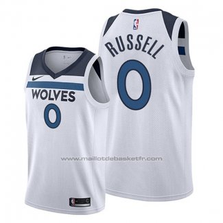 Maillot Minnesota Timberwolves D'angelo Russell #0 Association 2019-20 Blanc