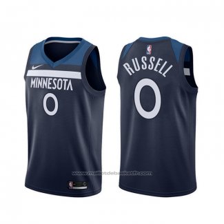 Maillot Minnesota Timberwolves D'angelo Russell #0 Icon Bleu