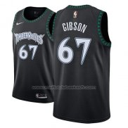 Maillot Minnesota Timberwolves Taj Gibson #67 Classic 2018 Noir