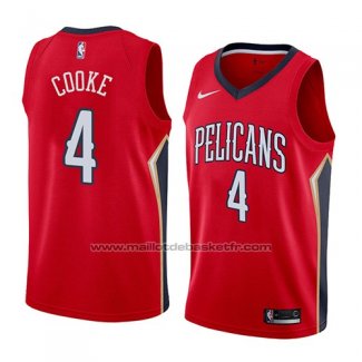 Maillot New Orleans Pelicans Charles Cooke #4 Statement 2018 Rouge