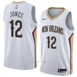 Maillot New Orleans Pelicans Jalen Jones #12 Association 2018 Blanc