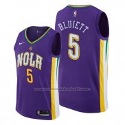 Maillot New Orleans Pelicans Trevon Bluiett #5 Ville Edition Volet