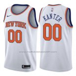 Maillot New York Knicks Enes Kanter #00 Association 2017-18 Blanc