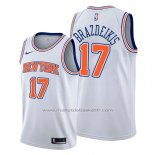 Maillot New York Knicks Iggy Brazdeikis #17 Statement 2019-20 Blanc