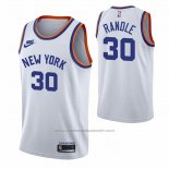 Maillot New York Knicks Julius Randle #30 75th Anniversary Blanc