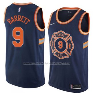 Maillot New York Knicks R.j. Barrett #9 Ville 2019-20 Bleu