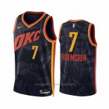 Maillot Oklahoma City Thunder Chet Holmgren #7 Ville 2023-24 Noir