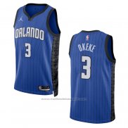 Maillot Orlando Magic Chuma Okeke #3 Statement 2022-23 Bleu