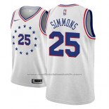 Maillot Philadelphia 76ers Ben Simmons #25 Earned 2018-19 Gris