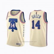 Maillot Philadelphia 76ers Danny Green #14 Earned 2020-21 Creme