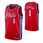 Maillot Philadelphia 76ers James Harden #1 Statement 2020-21 Rouge