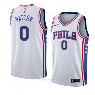 Maillot Philadelphia 76ers Justin Patton #0 Association 2018 Blanc