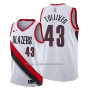 Maillot Portland Trail Blazers Anthony Tolliver #43 Association Blanc