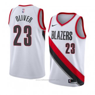 Maillot Portland Trail Blazers Cameron Oliver #23 Association 2018 Blanc