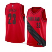 Maillot Portland Trail Blazers Cameron Oliver #23 Statement 2018 Rouge