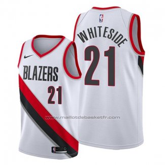 Maillot Portland Trail Blazers Hassan Whiteside #21 Association Blanc