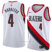 Maillot Portland Trail Blazers Maurice Harkless #4 Association 2018 Blanc