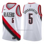 Maillot Portland Trail Blazers Pat Connaughton #5 Swingman Association 2017-18 Blanc