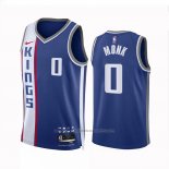 Maillot Sacramento Kings Malik Monk #0 Ville 2023-24 Bleu