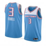 Maillot Sacramento Kings Yogi Ferrell #3 Ville 2018-19 Bleu