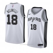 Maillot San Antonio Spurs Marco Belinelli #18 Association 2018 Blanc2