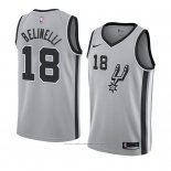 Maillot San Antonio Spurs Marco Belinelli #18 Statement 2018 Gris2