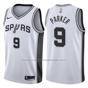 Maillot San Antonio Spurs Tony Parker #9 2017-18 Blanc