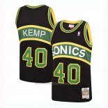 Maillot Seattle SuperSonics Shawn Kemp #40 Mitchell & Ness 1994-95 Noir