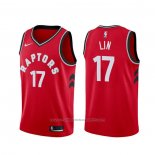 Maillot Toronto Raptors Jeremy Lin #17 Icon Rouge