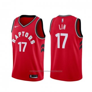 Maillot Toronto Raptors Jeremy Lin #17 Icon Rouge