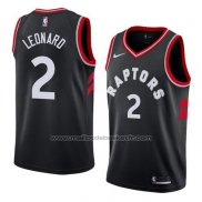 Maillot Toronto Raptors Kawhi Leonard #2 Statehombret 2017-18 Noir