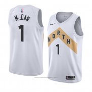 Maillot Toronto Raptors Patrick McCaw #1 Ville 2018 Blanc