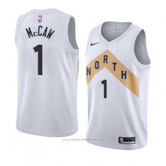 Maillot Toronto Raptors Patrick McCaw #1 Ville 2018 Blanc