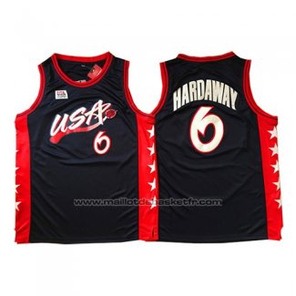 Maillot USA 1996 Anfernee Hardaway #6 Noir