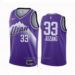 Maillot Utah Jazz Johnny Juzang #33 Ville 2023-24 Volet