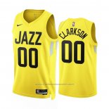 Maillot Utah Jazz Jordan Clarkson #00 Icon 2022-23 Jaune