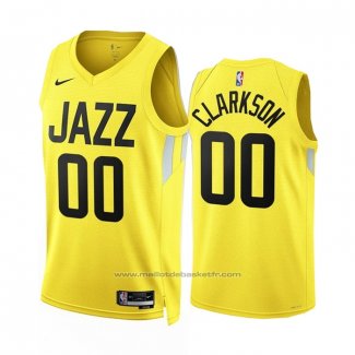 Maillot Utah Jazz Jordan Clarkson #00 Icon 2022-23 Jaune