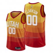 Maillot Utah Jazz Jordan Clarkson #00 Ville Edition Orange