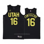 Maillot Utah Jazz Simone Fontecchio #16 Statement 2022-23 Noir