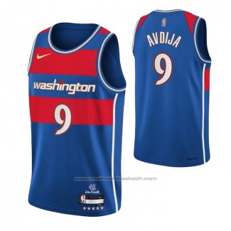 Maillot Washington Wizards Deni Avdija #9 Ville 2021-22 Bleu